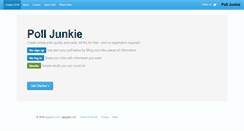 Desktop Screenshot of polljunkie.com