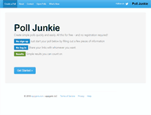 Tablet Screenshot of polljunkie.com